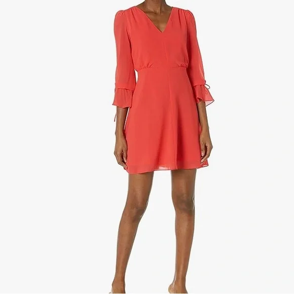 princess polly baby blue dress Vince Camuto Jewel Neck A-line Dress In Black main image 1